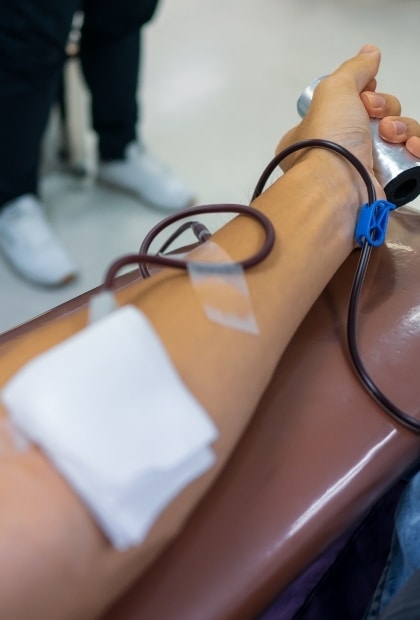 Receiving unsafe blood transfusions