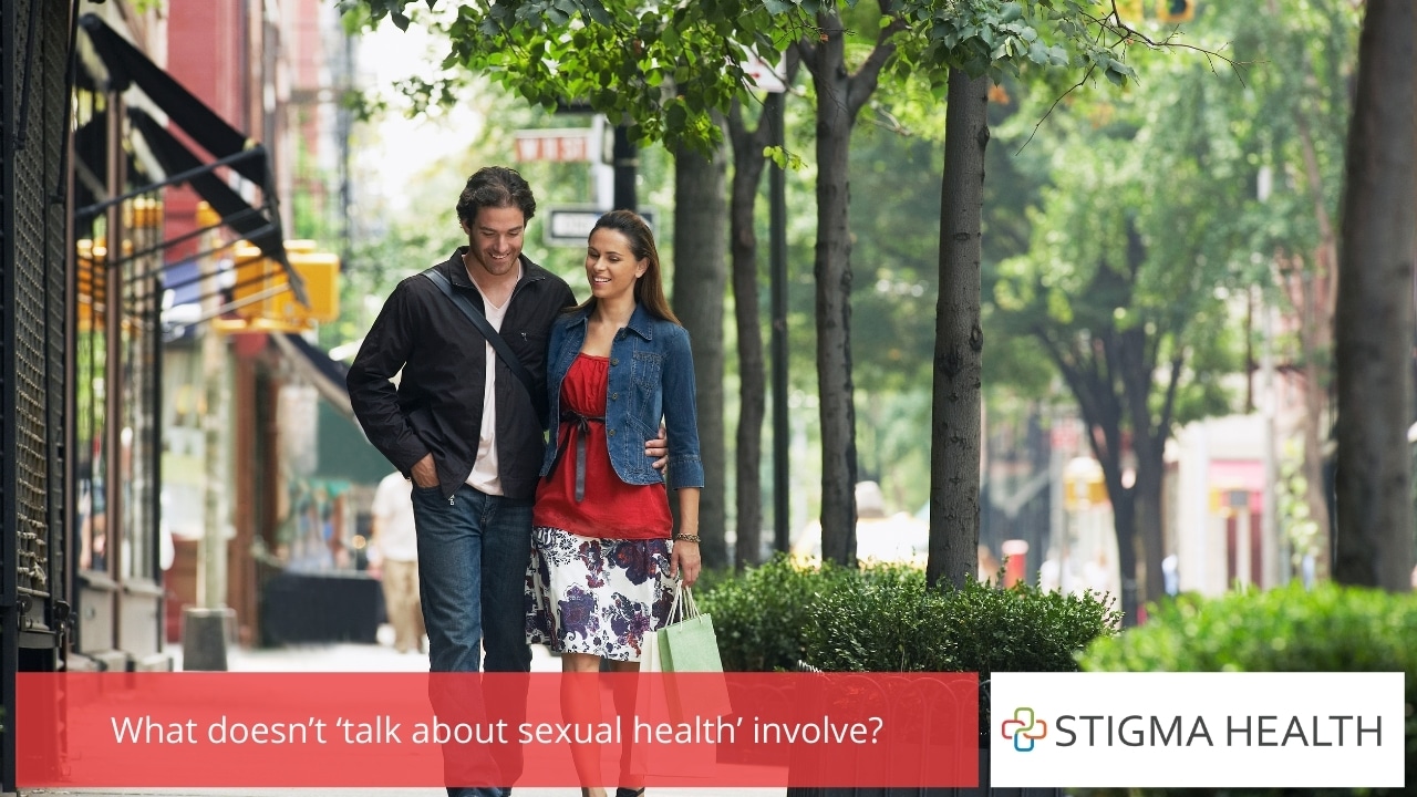 What doesn’t ‘talk about sexual health’ involve